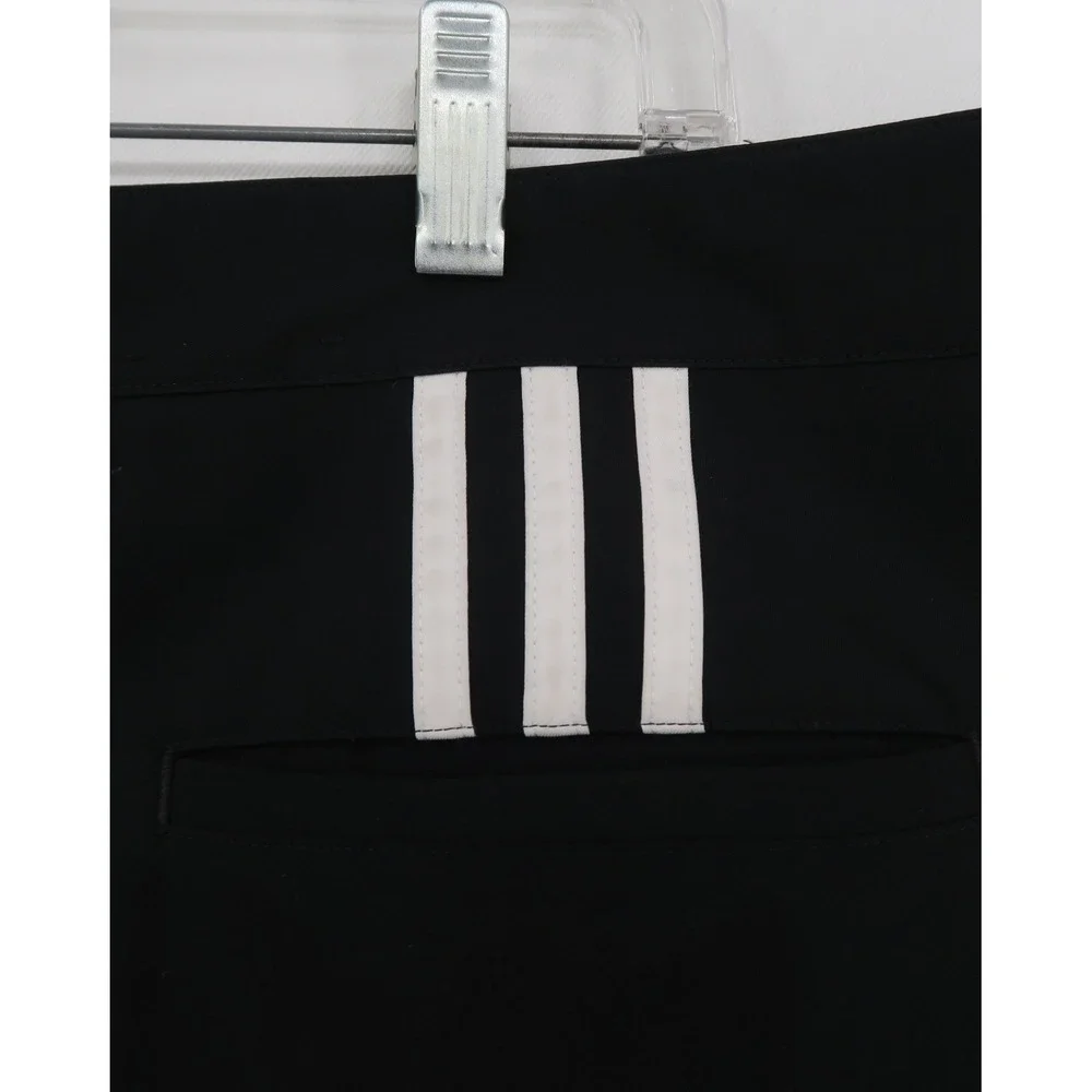 Adidas Climalite Mens Golf Pants Black Flat Front 42x30 RN 88387